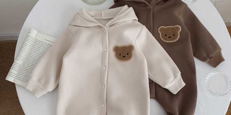 Thesparkshop.In:Product/Bear-Design-Long-Sleeve-Baby-Jumpsuit